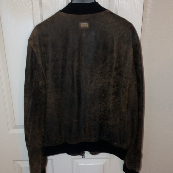 Dolce & Gabbana.. distressed leather bomber size 56 - Picture 3 of 5